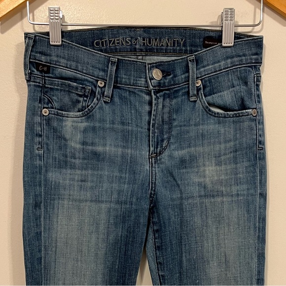 Citizens of Humanity Thompson Medium Rise Cropped Skinny Jeans 26 - Picture 4 of 13